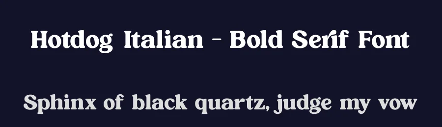 Hotdog Italian – Bold Serif Font by timelesstype.co — Display Font — thumbnail 2
