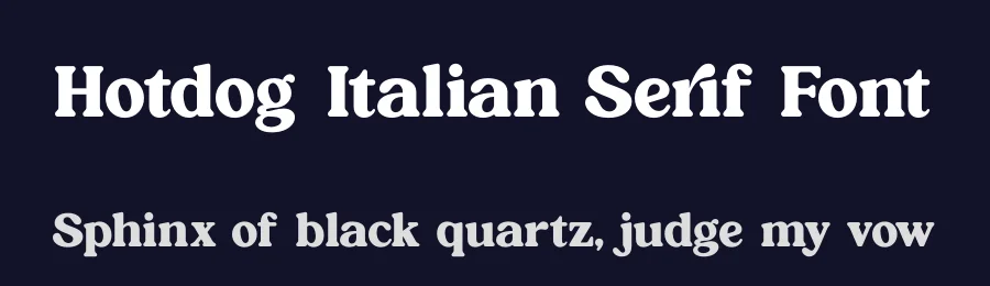 Hotdog Italian Serif Font by timelesstype.co — Serif Font — thumbnail 2