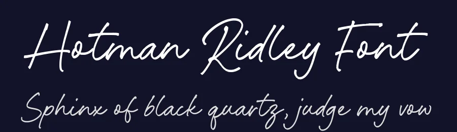 Hotman Ridley Font by Timur type — Script Handwritten Font — thumbnail 2