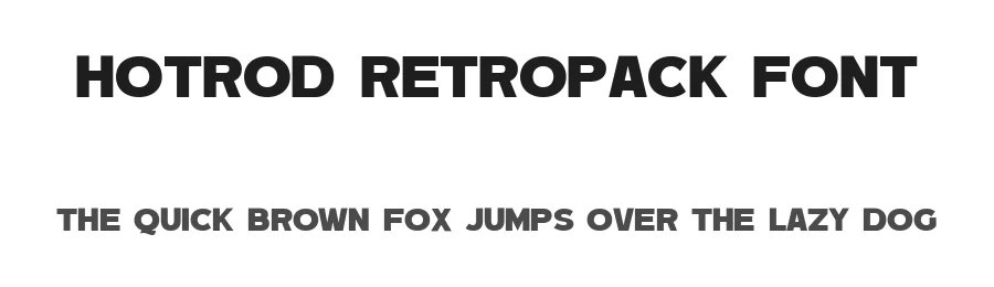 Hotrod Retropack Font by Letterhend Studio — Display Font