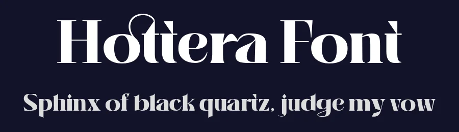 Hottera Font by gianstudio12 — Serif Font — thumbnail 2
