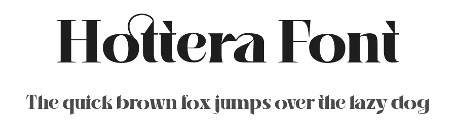 Hottera Font by gianstudio12 — Serif Font