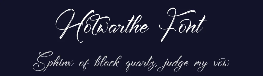 Hotwarthe Font by glorytype — Script Handwritten Font — thumbnail 2