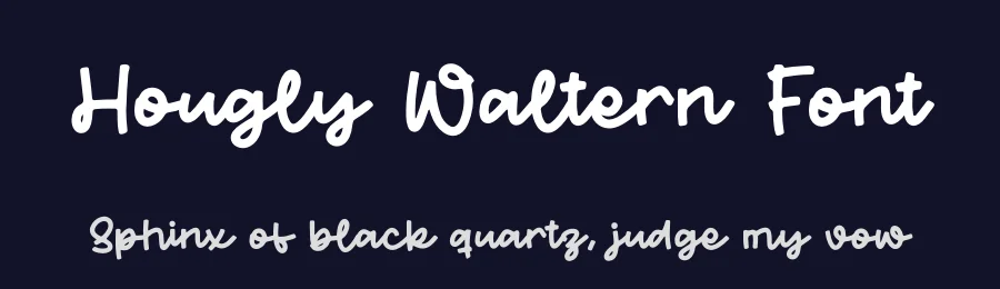 Hougly Waltern Font by letterfabric — Script Handwritten Font — thumbnail 2