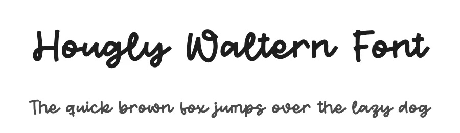 Hougly Waltern Font by letterfabric — Script Handwritten Font