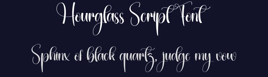 Hourglass Script Font by creativeletter — Script Handwritten Font — thumbnail 2