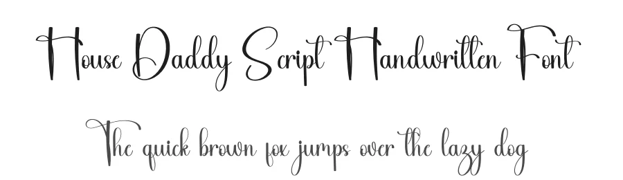 House Daddy Script Handwritten Font by inermediaSTUDIO — Script Handwritten Font