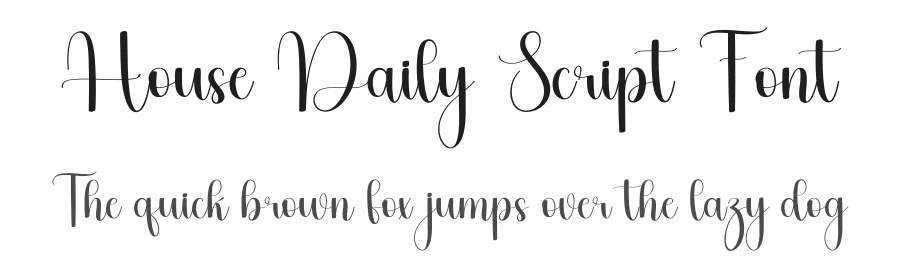 House Daily Script Font by inermediaSTUDIO — Script Handwritten Font