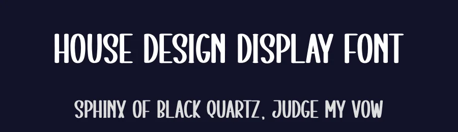 House Design Display Font by creativeletter — Display Font — thumbnail 2