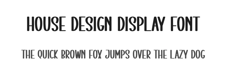House Design Display Font by creativeletter — Display Font