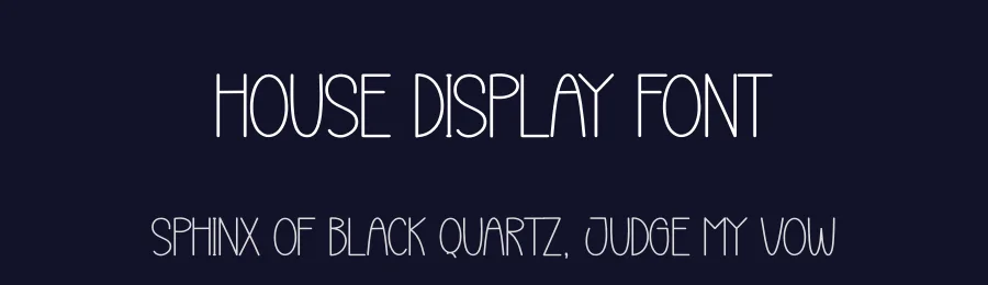House Display Font by Store_07 — Display Font — thumbnail 2