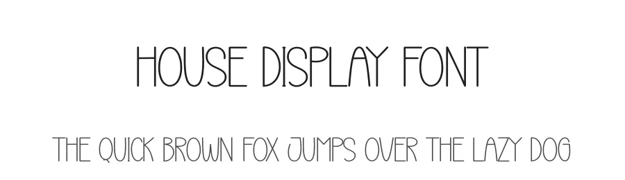 House Display Font by Store_07 — Display Font