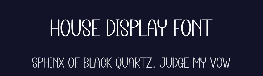 House Display Font by andikastudio — Display Font — thumbnail 2