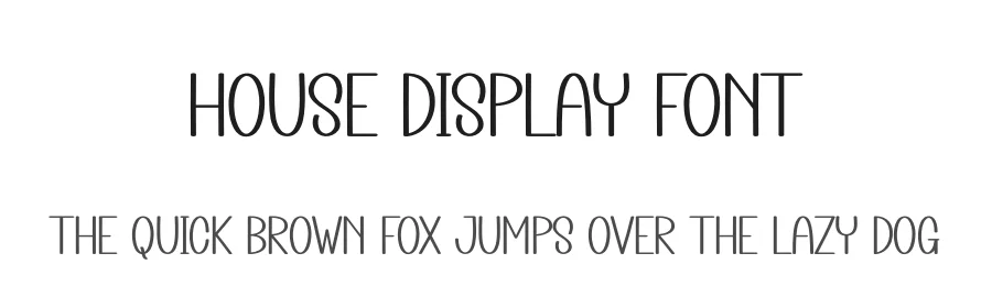House Display Font by andikastudio — Display Font