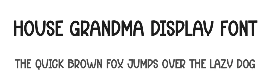 House Grandma Display Font by andikastudio — Script Handwritten Font