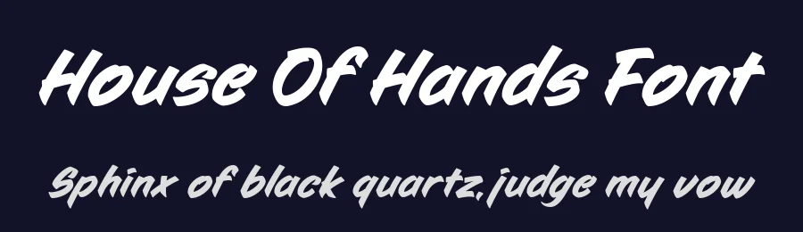 House Of Hands Font by alit design — Display Font — thumbnail 2