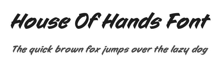 House Of Hands Font by alit design — Display Font