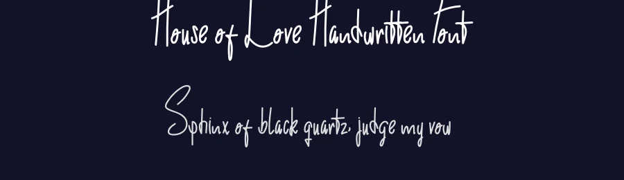 House of Love Handwritten Font by levincreative — Script Handwritten Font — thumbnail 2