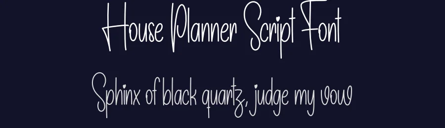 House Planner Script Font by creativeletter — Script Handwritten Font — thumbnail 2