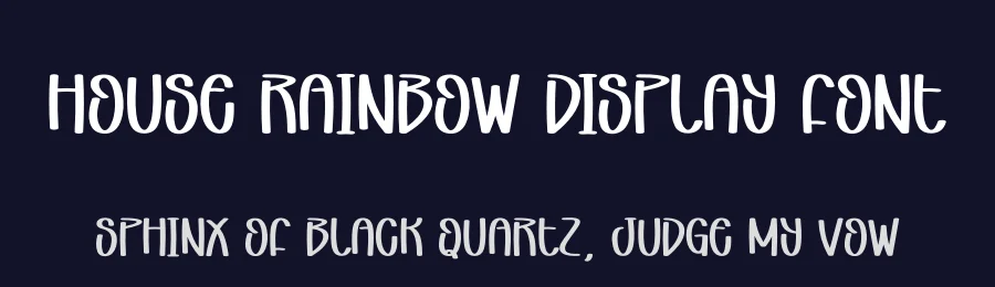 House Rainbow Display Font by andikastudio — Display Font — thumbnail 2