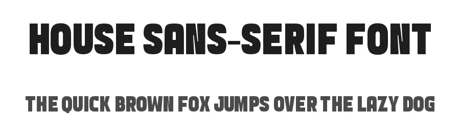House Sans-Serif Font by Almairatype — Display Font
