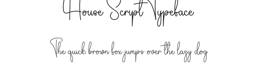 House Script Typeface by creativeletter — Script Handwritten Font