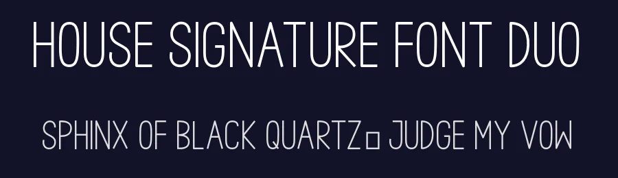 House Signature Font Duo by AV Type — Sans Serif Font — thumbnail 2