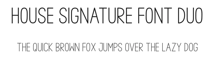 House Signature Font Duo by AV Type — Sans Serif Font