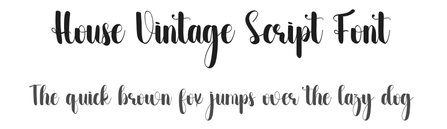 House Vintage Script Font by inermediaSTUDIO — Script Handwritten Font