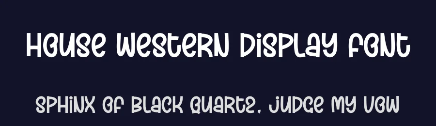 House Western Display Font by creativeletter — Script Handwritten Font — thumbnail 2