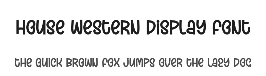 House Western Display Font by creativeletter — Script Handwritten Font