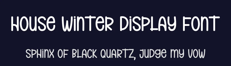 House Winter Display Font by andikastudio — Display Font — thumbnail 2