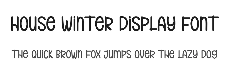 House Winter Display Font by andikastudio — Display Font