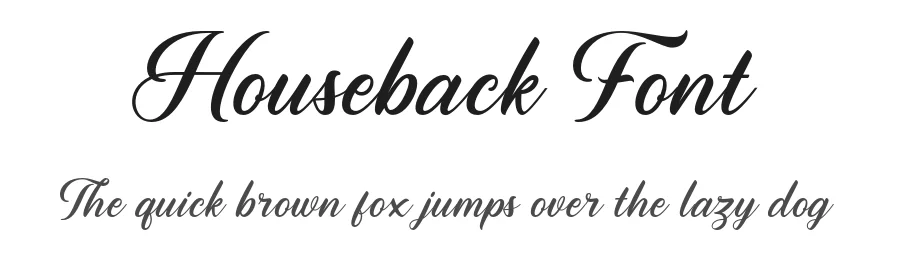 Houseback Font by Wacaksara Co. — Decorative Font