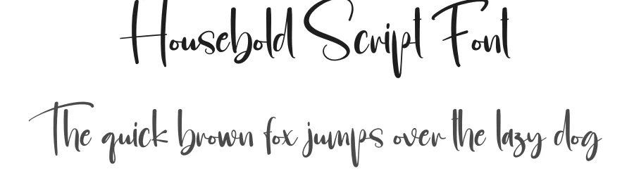 Housebold Script Font by creativeletter — Script Handwritten Font