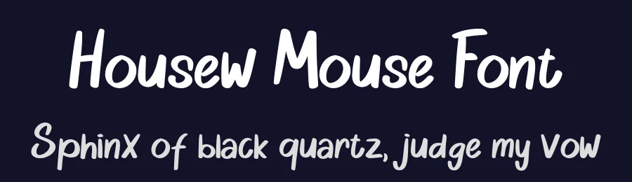 Housew Mouse Font by Javanicestudio — Script Handwritten Font — thumbnail 2
