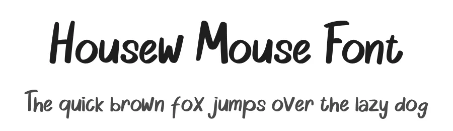 Housew Mouse Font by Javanicestudio — Script Handwritten Font