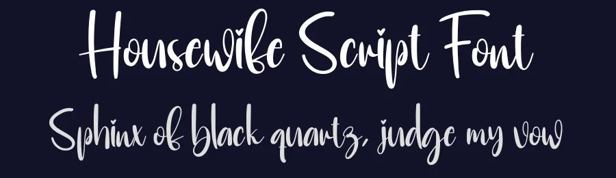 Housewife Script Font by creativeletter — Script Handwritten Font — thumbnail 2