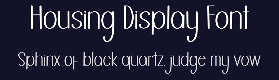 Housing Display Font by inermediaSTUDIO — Display Font — thumbnail 2
