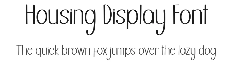 Housing Display Font by inermediaSTUDIO — Display Font