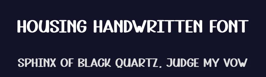 Housing Handwritten Font by andikastudio — Display Font — thumbnail 2