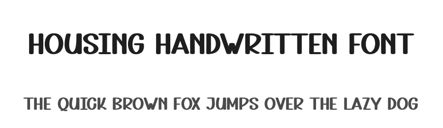 Housing Handwritten Font by andikastudio — Display Font