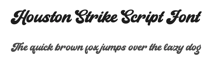 Houston Strike Script Font by ahweproject — Script Handwritten Font