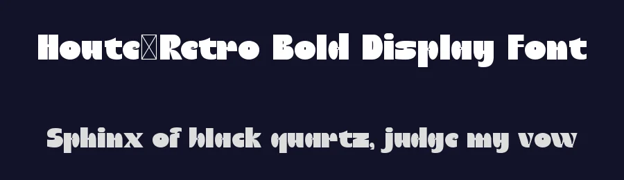 Houte–Retro Bold Display Font by Maiko Hatta — Decorative Font — thumbnail 2