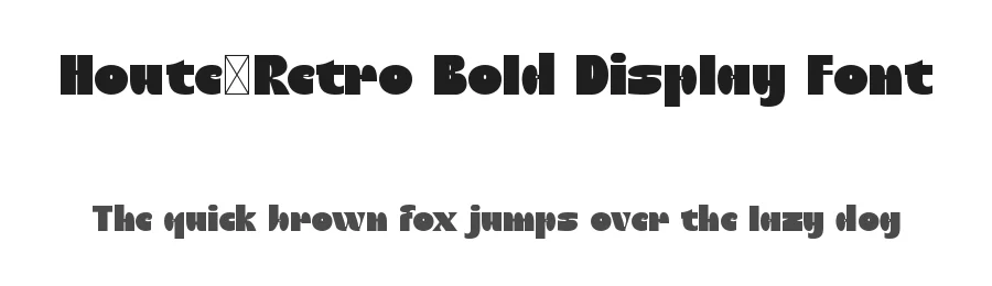 Houte–Retro Bold Display Font by Maiko Hatta — Decorative Font