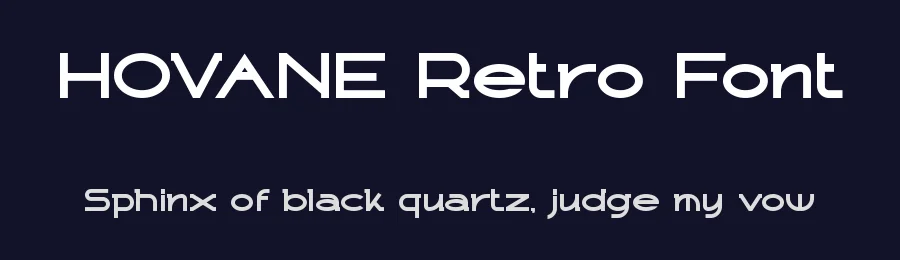 HOVANE Retro Font by Rautan — Decorative Font — thumbnail 2