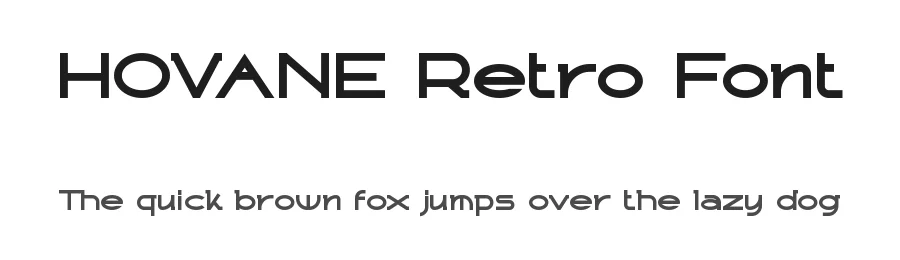 HOVANE Retro Font by Rautan — Decorative Font
