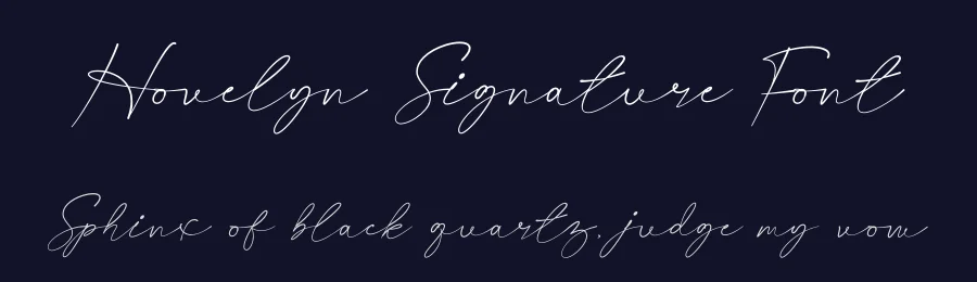 Hovelyn Signature Font by JNJ studio — Script Handwritten Font — thumbnail 2