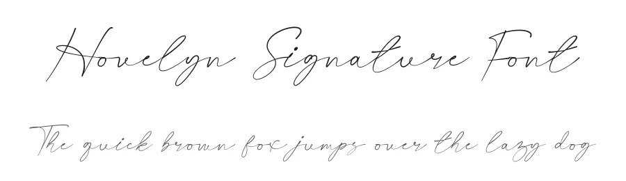 Hovelyn Signature Font by JNJ studio — Script Handwritten Font