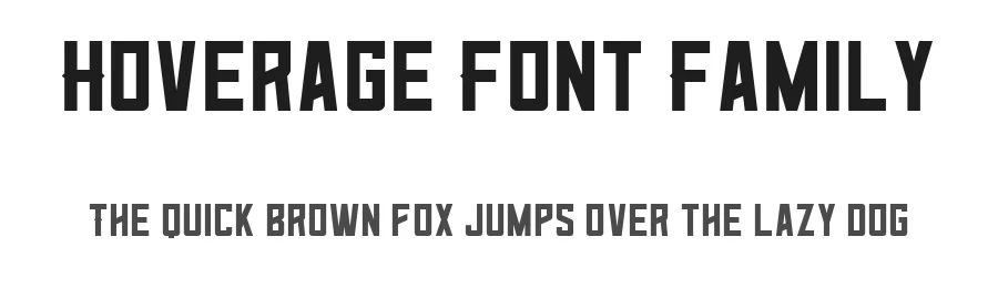 Hoverage Font Family by Hamilton — Display Font